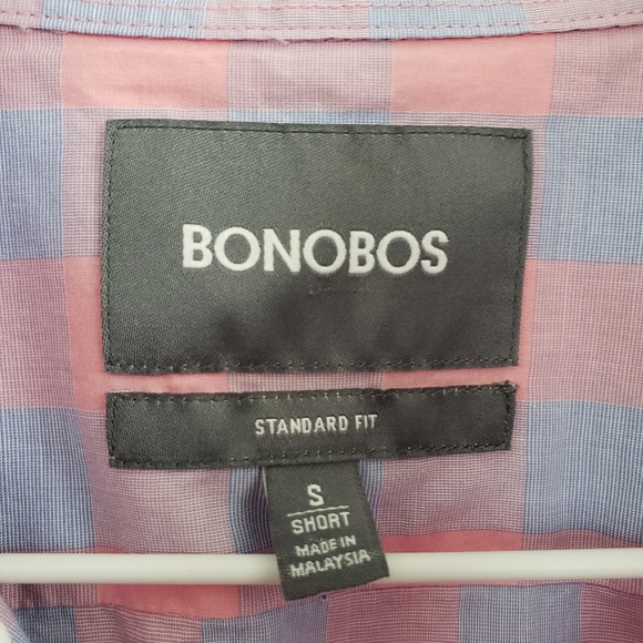 NWT Bonobos Mens Shirt Small Short Standard Pink - Picture 4 of 5